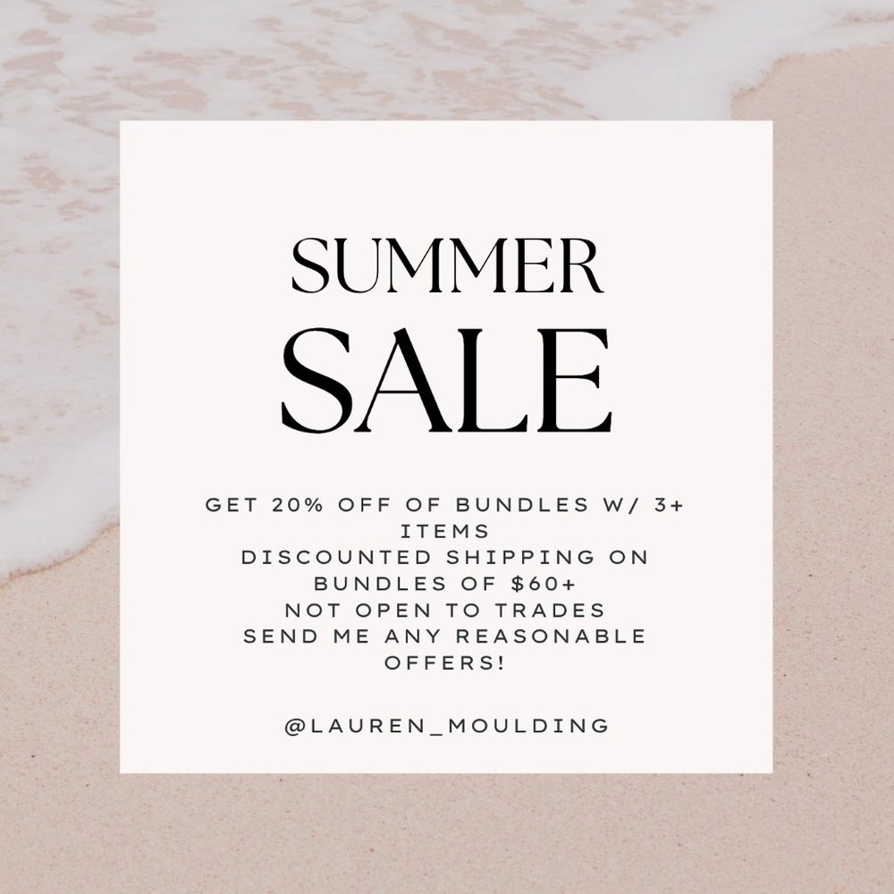 Summer Sale - Everything In My Closet Must Go! - Limited Time Offers